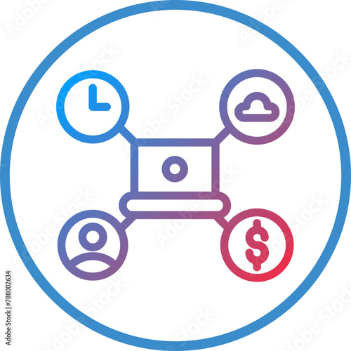 Vector Design Gig Economy Icon Style