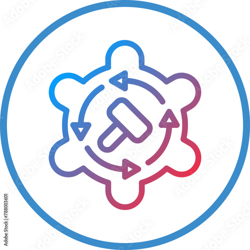 Vector Design Auction By Proxy Icon Style