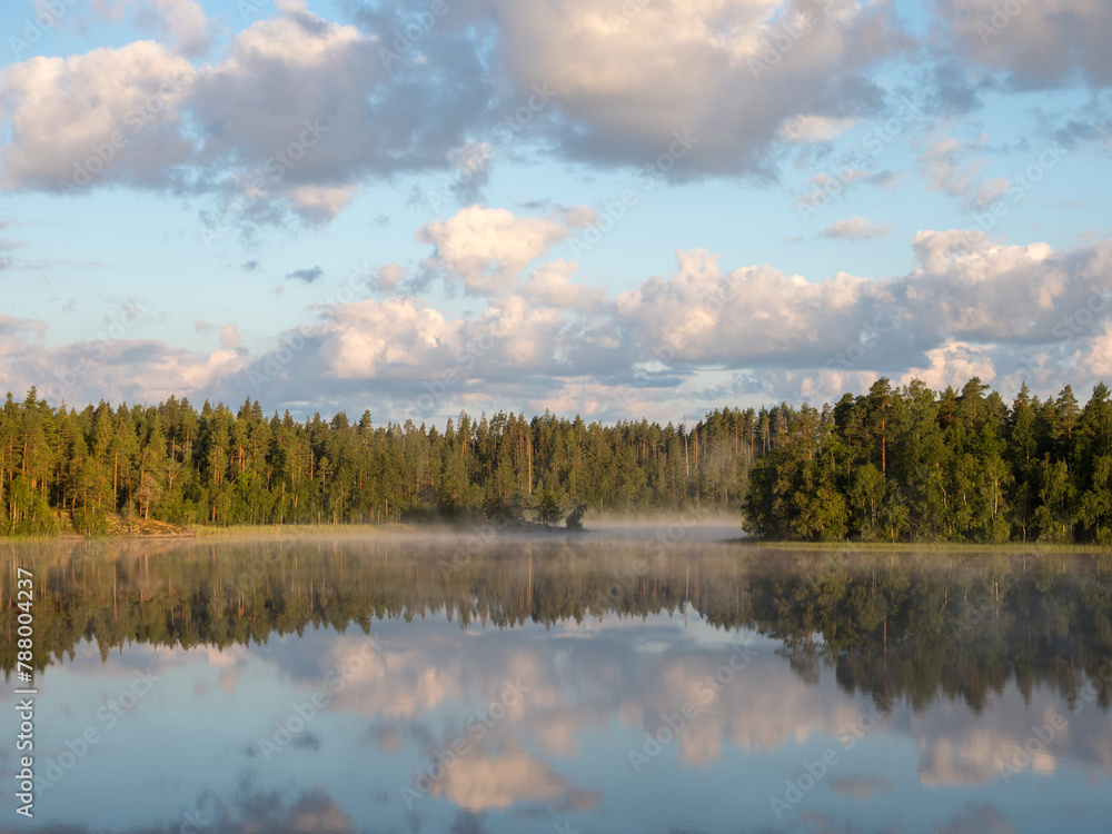 morning landscape with clouds morning landscape with clouds