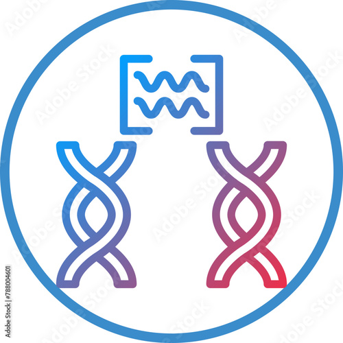 Vector Design Genetic Comparation Icon Style