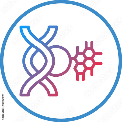 Vector Design Genetic Modification Icon Style