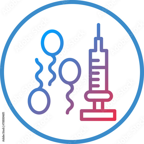 Vector Design In Vitro Fertilization Icon Style