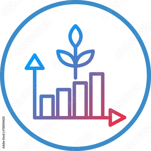 Vector Design Material Grown Icon Style