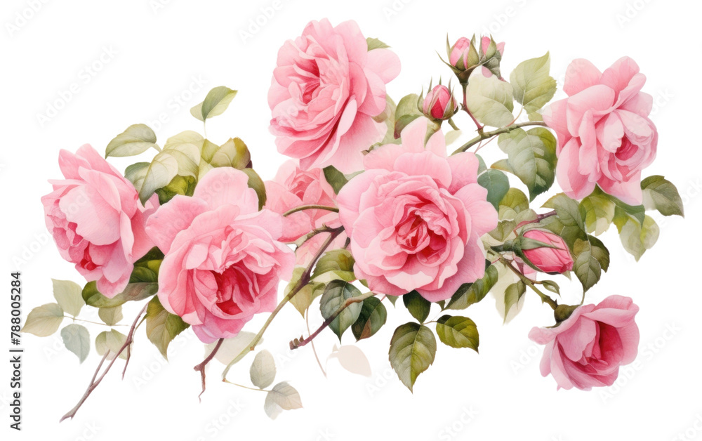 PNG Garland rose painting flower petal