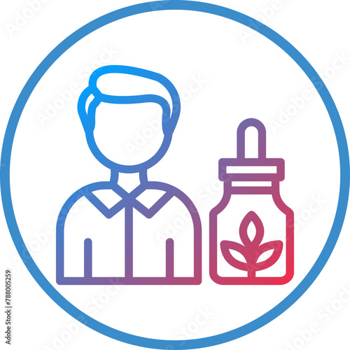 Vector Design Cbd Oil Users Icon Style