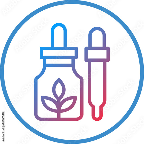 Vector Design Hemp Oil Icon Style