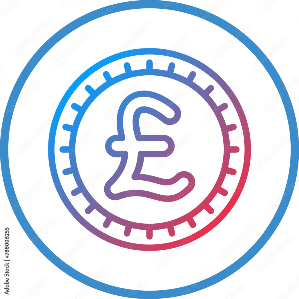 Vector Design British Pound Icon Style Vector Design British Pound Icon Style