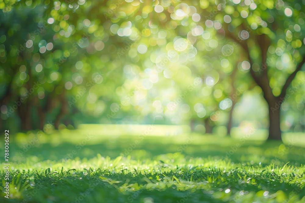 Blurred outdoor nature background with green park and trees Blurred outdoor nature background with green park and trees