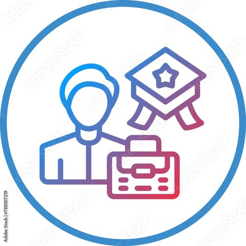 Vector Design Career Expert Icon Style