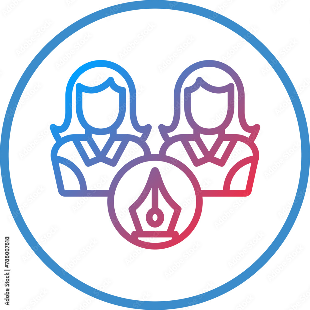 Vector Design Creative Team Icon Style Vector Design Creative Team Icon Style
