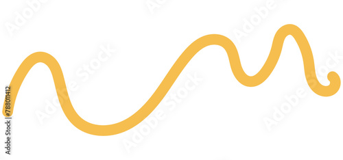 Wavy Squiggle Element. Squiggle doodle 