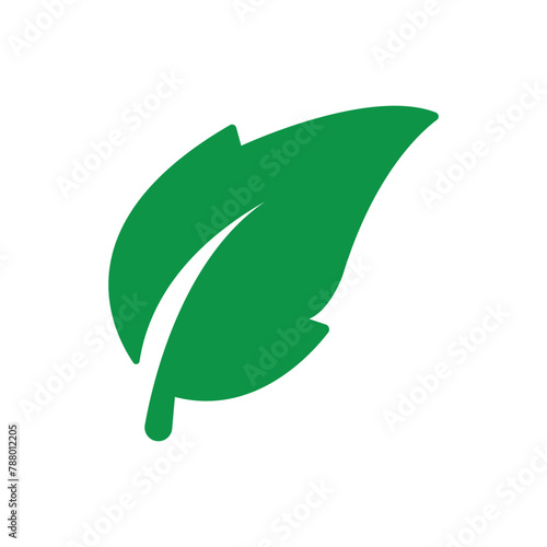 Simple leaf icon. Green leaf ecology nature element vector icon, Leaf Icon, green leaf ecology nature element vector. Vector illustration. Eps file 481.