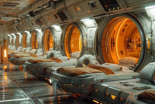 Space colonization training camp, preparing humans for life on other planets, survival skills photo