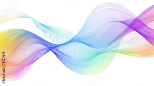 Abstract wave background, rainbow wave lines. Spectrum wave colors. Wavy line color