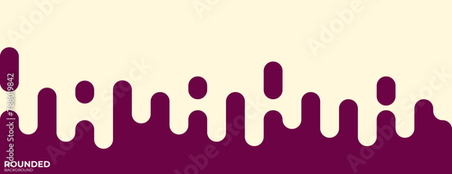 abstract rounded lines background with red color. vector illustration