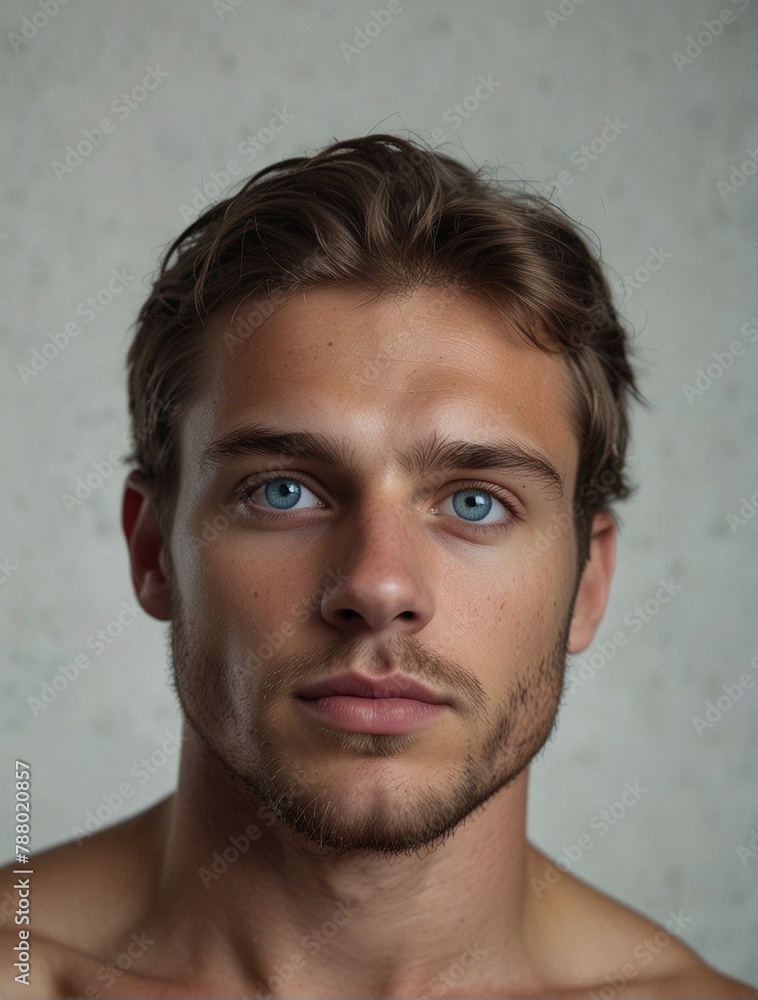 Jeune homme séduisant, torse nu, pour couverture de roman et affiche promotionnelle, tatouages et beaux yeux, barbes et regards charmeurs Jeune homme séduisant, torse nu, pour couverture de roman et affiche promotionnelle, tatouages et beaux yeux, barbes et regards charmeurs