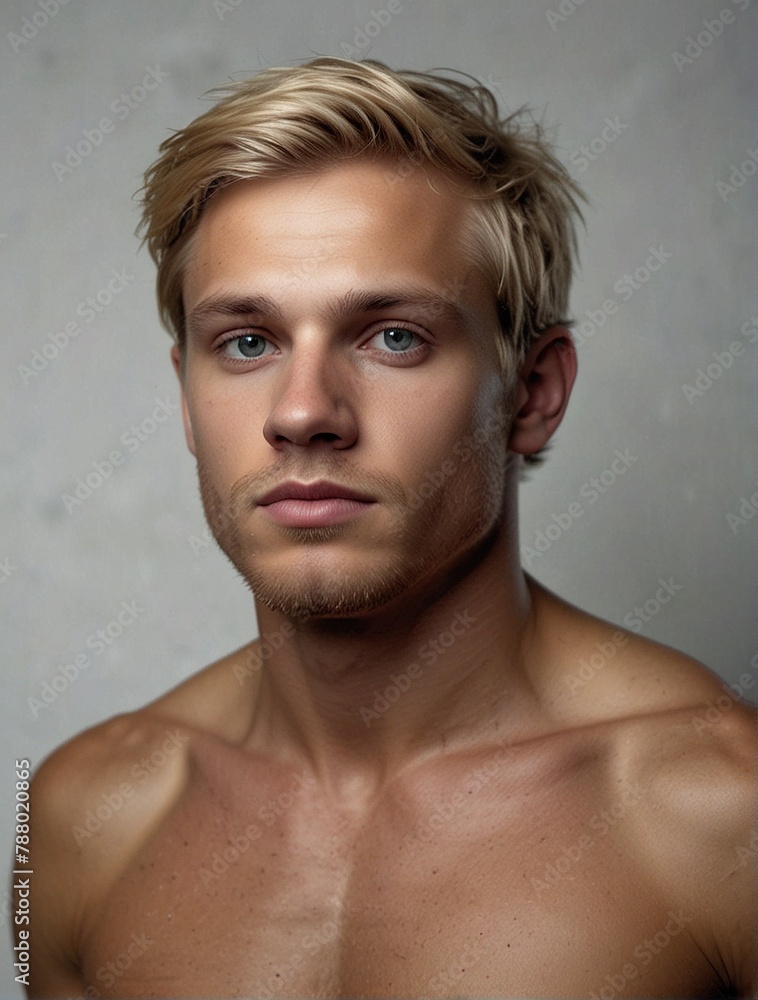 Jeune homme séduisant, torse nu, pour couverture de roman et affiche promotionnelle, tatouages et beaux yeux, barbes et regards charmeurs Jeune homme séduisant, torse nu, pour couverture de roman et affiche promotionnelle, tatouages et beaux yeux, barbes et regards charmeurs