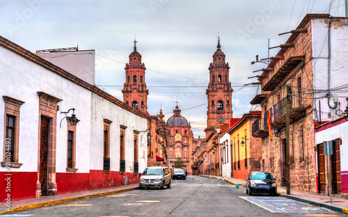 Morelia Cathedral, UNESCO world heritage in Michoacan, Mexico