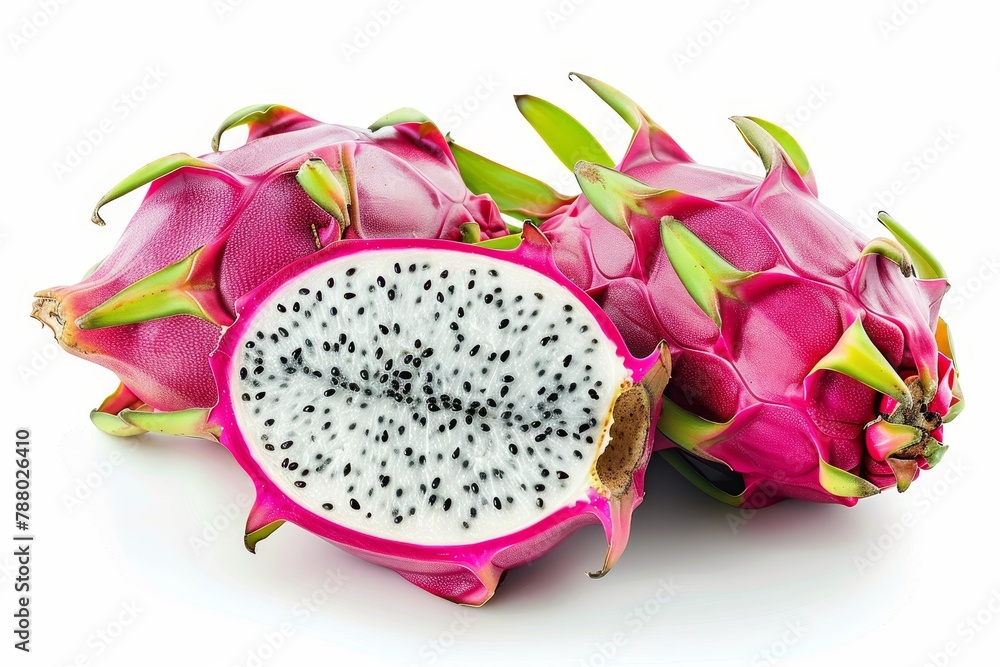 Dragonfruit isolated on white background Dragonfruit isolated on white background