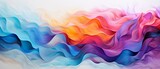 Vivid abstract wind pattern with swirling colors mimicking a surreal storm