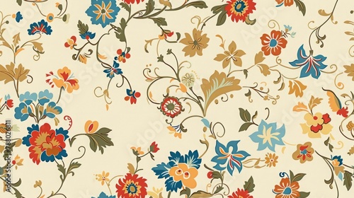 seamless floral pattern design, tile