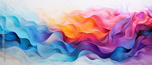 Vivid abstract wind pattern with swirling colors mimicking a surreal storm photo