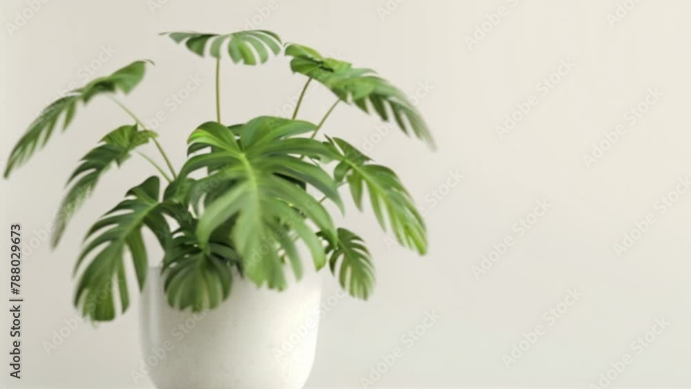 video tropical plant in pot video tropical plant in pot