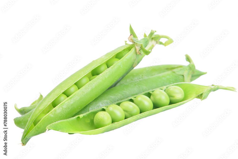 Green peas isolated on white background Green peas isolated on white background