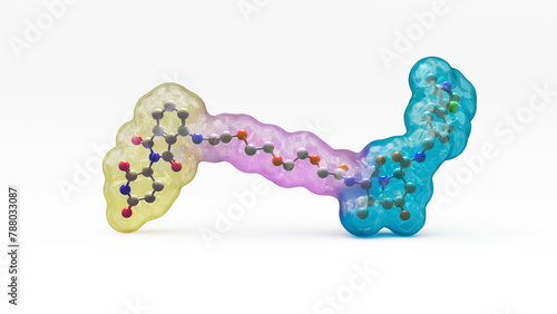 Targeted protein degrader structure, illustration photo