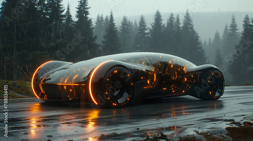creative design of EV car
