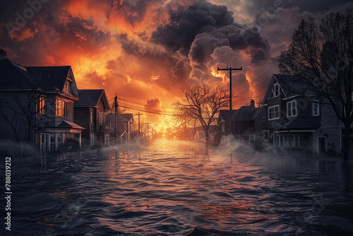Climate change exacerbates extreme weather events like hurricanes droughts photo