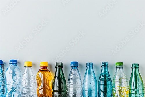 an image of a pile of various plastic bottles in different colors