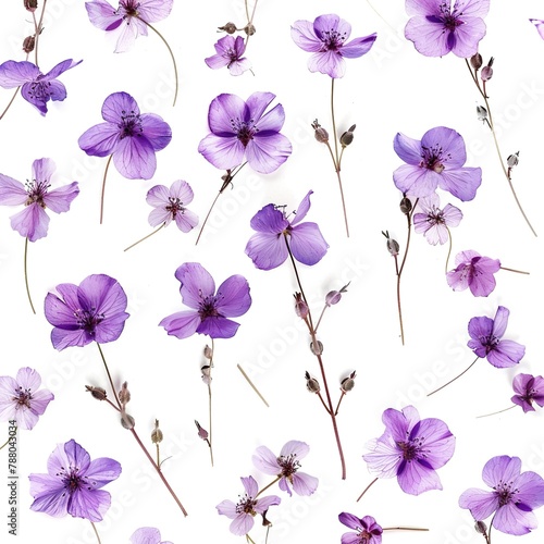 Seamless watercolor pattern with purple roses