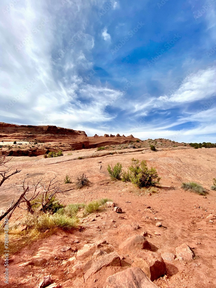 Rural landscape, Arches National Park, Moab, Grand County, Utah, USA Rural landscape, Arches National Park, Moab, Grand County, Utah, USA