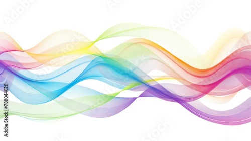 Abstract wave background, rainbow wave lines. Spectrum wave colors. Wavy line color