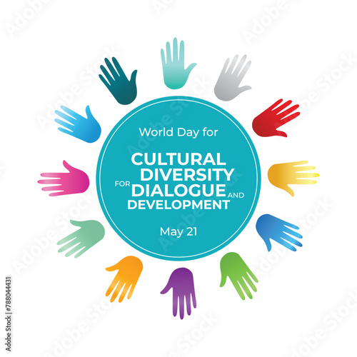 vector graphic of World Day for Cultural Diversity for Dialogue and Development ideal for World Day for Cultural Diversity for Dialogue and Development celebration.