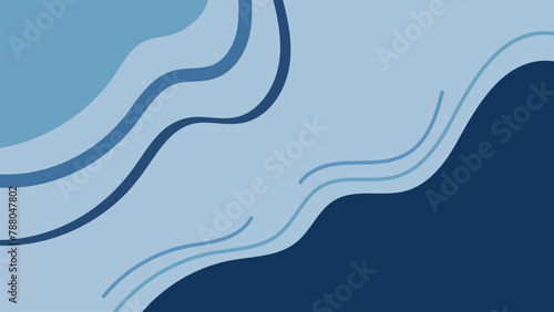 Background with color lines. Different shades and thickness. Abstract pattern. Vector illustration in a flat style