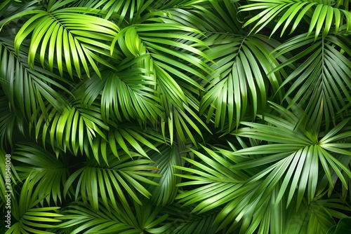 lush tropical green leaves  vibrant and rich foliage texture  close-up  high detail