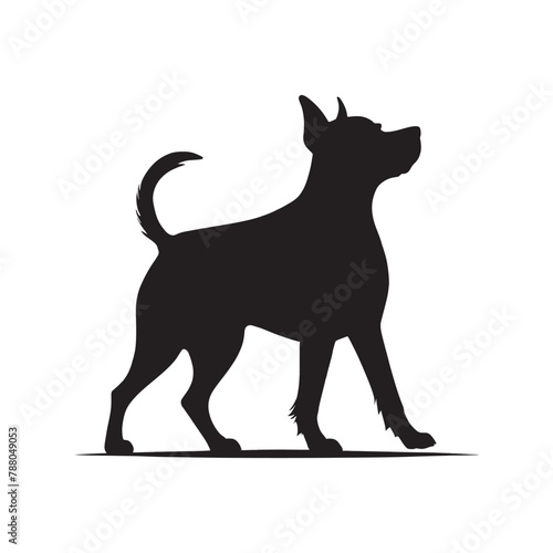 Dog vector silhouette