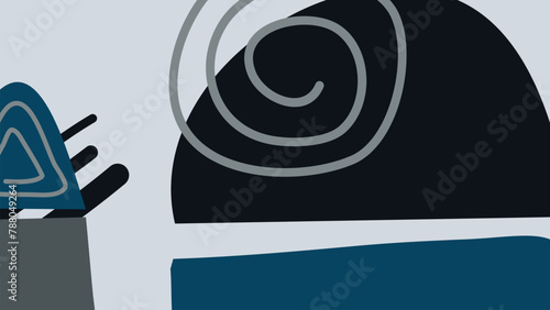 Background with color lines. Different shades and thickness. Abstract pattern. Vector illustration in a flat style