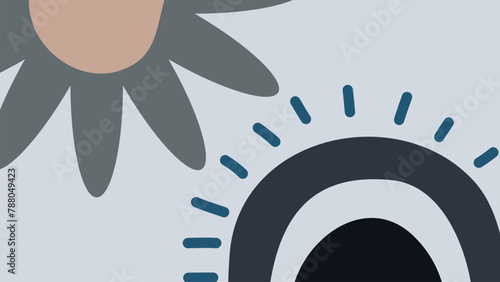 Background with color lines. Different shades and thickness. Abstract pattern. Vector illustration in a flat style