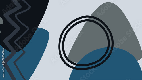 Background with color lines. Different shades and thickness. Abstract pattern. Vector illustration in a flat style