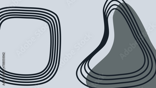 Background with color lines. Different shades and thickness. Abstract pattern. Vector illustration in a flat style
