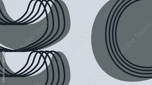 Background with color lines. Different shades and thickness. Abstract pattern. Vector illustration in a flat style