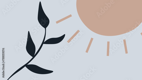 Background with color lines. Different shades and thickness. Abstract pattern. Vector illustration in a flat style