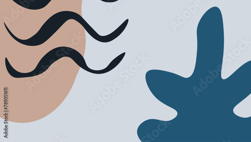 Background with color lines. Different shades and thickness. Abstract pattern. Vector illustration in a flat style