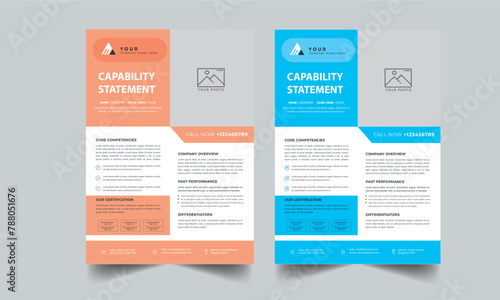 Capability Statement Template Design.