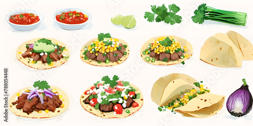 set of taco plates