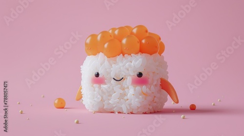 Blissful sushi character to...
