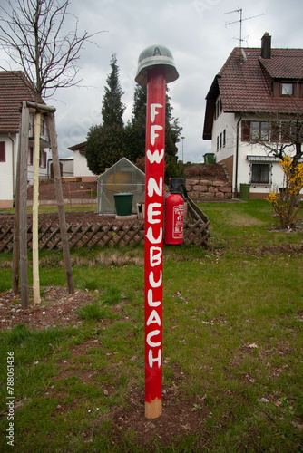 Kunstleitpfosten Neubulacher Vereine und Unternehmen für die Landesgartenschau 2012 in Nagold photo